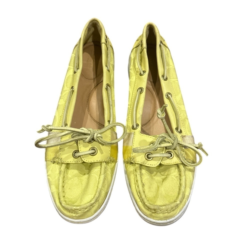 Coach Lemon Yellow Women's Loafers